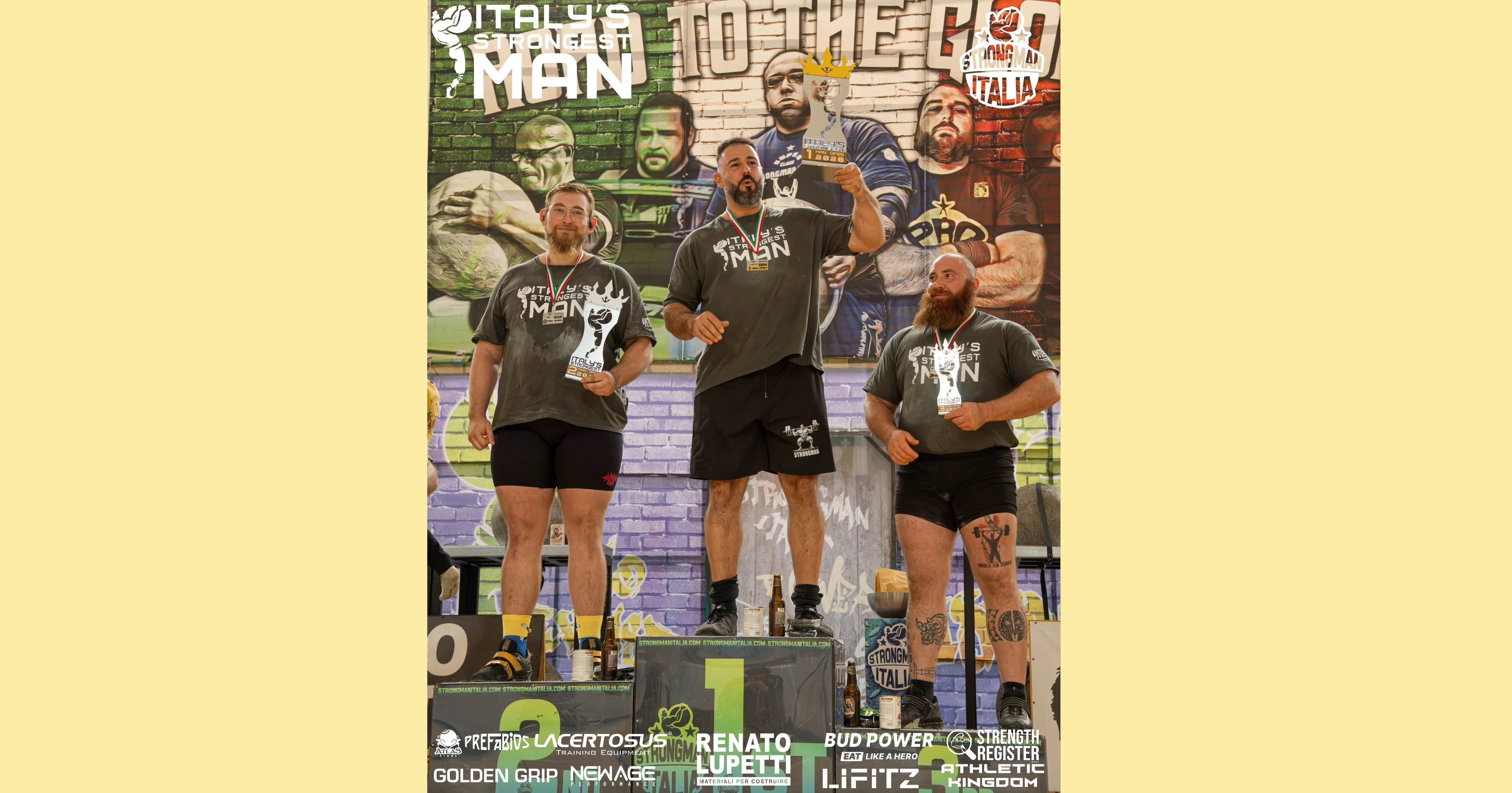 PAOLO ACQUAVIVA E' L'ITALY'S STRONGEST MAN 2026